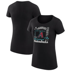 Arizona Diamondbacks G-III 4Her by Carl Banks Women's Super-Slim Fit Lightweight Collage Team Graphic Crew Neck T-Shirt Online