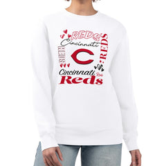 Cincinnati Reds G-III 4Her by Carl Banks Women's Collage Team Graphic Fleece Pullover Hoodie Online