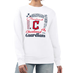 Cleveland Guardians G-III 4Her by Carl Banks Women's Collage Team Graphic Fleece Pullover Hoodie Clearance