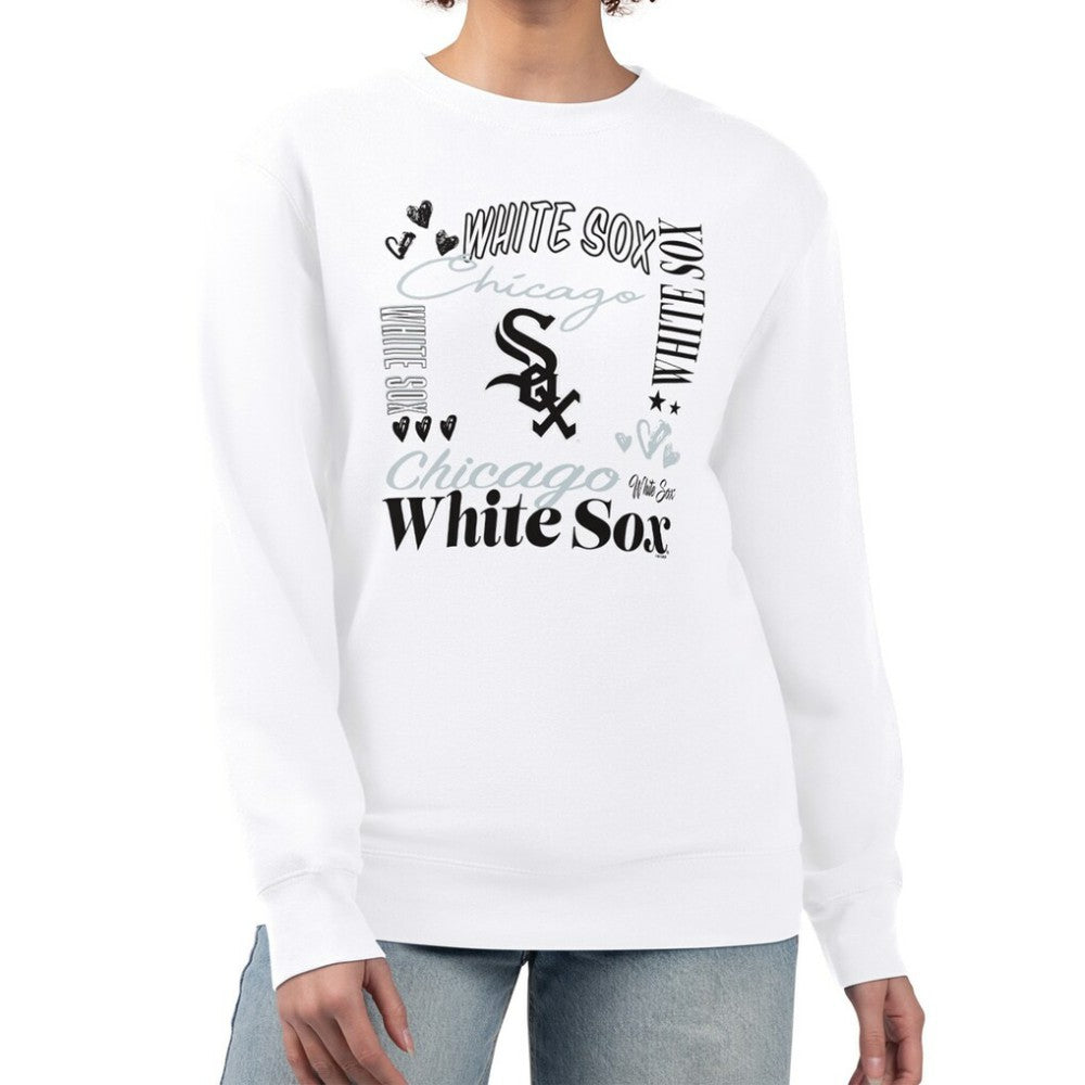 Chicago White Sox G-III 4Her by Carl Banks Women's Collage Team Graphic Fleece Pullover Hoodie Online