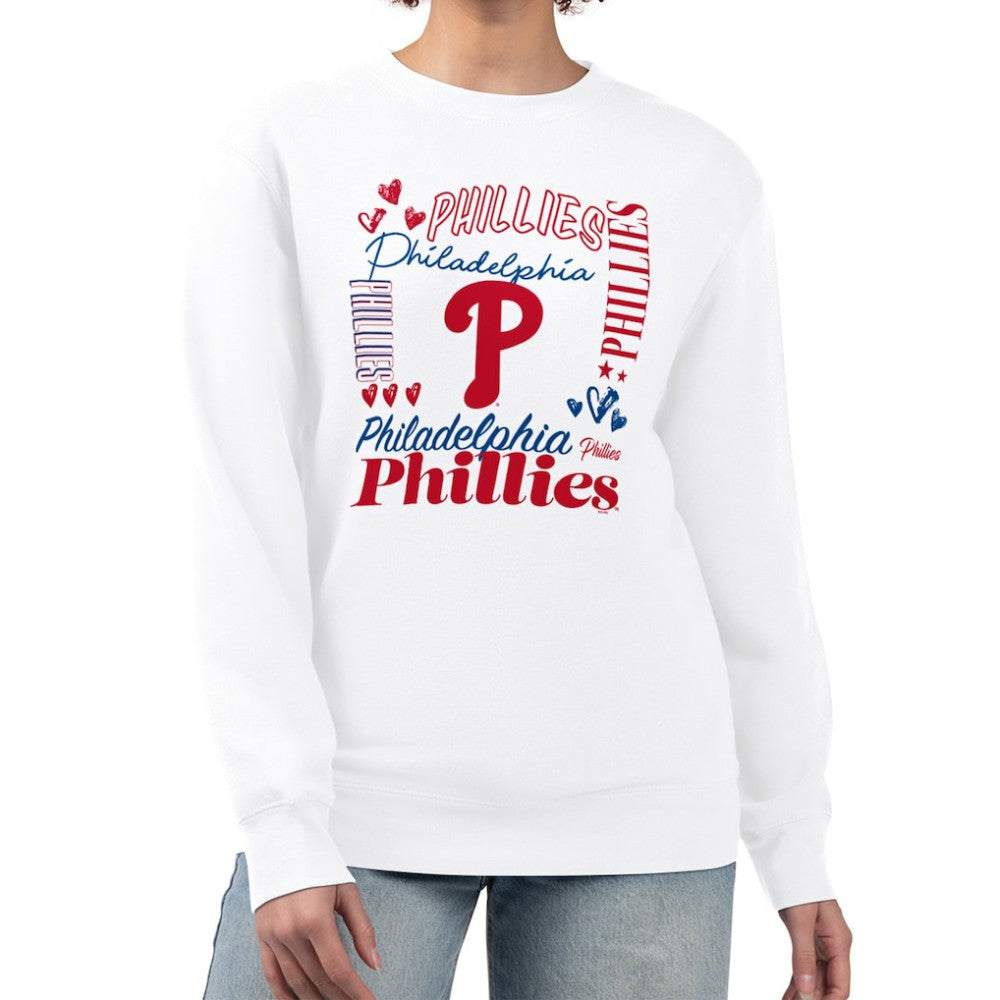 Philadelphia Phillies G-III 4Her by Carl Banks Women's Collage Team Graphic Fleece Pullover Hoodie discount