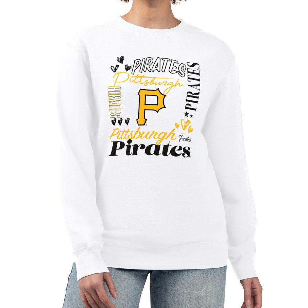 Pittsburgh Pirates G-III 4Her by Carl Banks Women's Collage Team Graphic Fleece Pullover Hoodie Sale