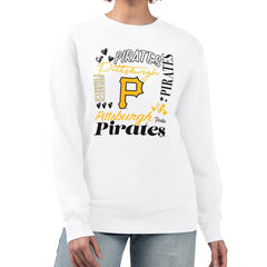 Pittsburgh Pirates G-III 4Her by Carl Banks Women's Collage Team Graphic Fleece Pullover Hoodie Sale