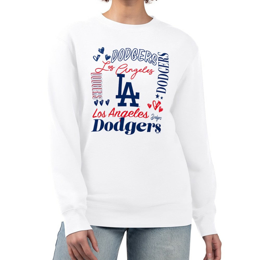 Los Angeles Dodgers G-III 4Her by Carl Banks Women's Collage Team Graphic Fleece Pullover Hoodie Sale