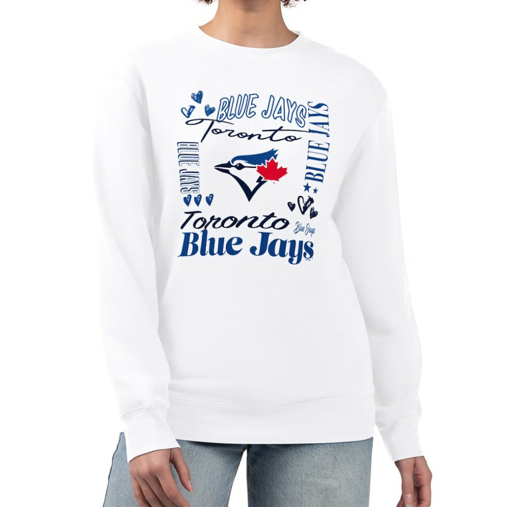 Toronto Blue Jays G-III 4Her by Carl Banks Women's Collage Team Graphic Fleece Pullover Hoodie for sale