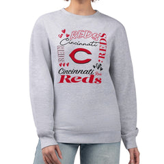 Cincinnati Reds G-III 4Her by Carl Banks Women's Collage Team Graphic Fleece Pullover Hoodie On Sale