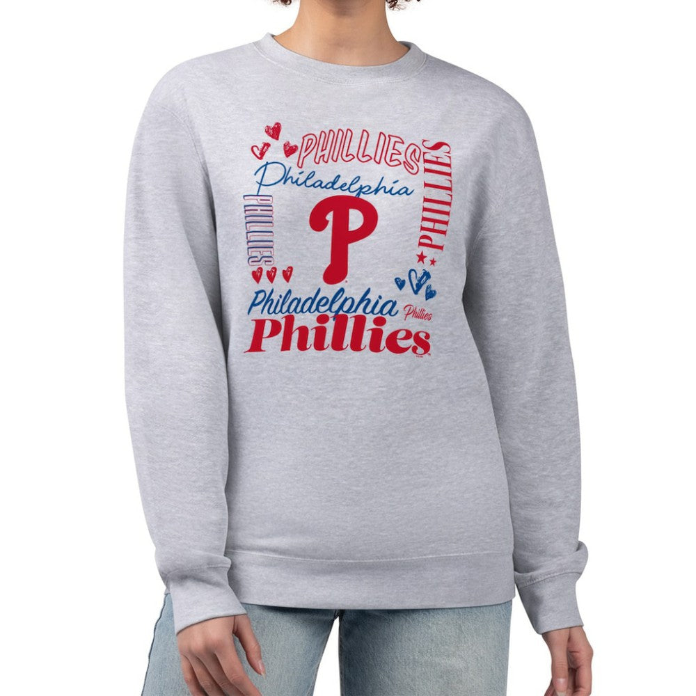 Philadelphia Phillies G-III 4Her by Carl Banks Women's Collage Team Graphic Fleece Pullover Hoodie On Sale