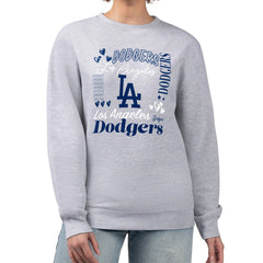 Los Angeles Dodgers G-III 4Her by Carl Banks Women's Collage Team Graphic Fleece Pullover Hoodie On Sale