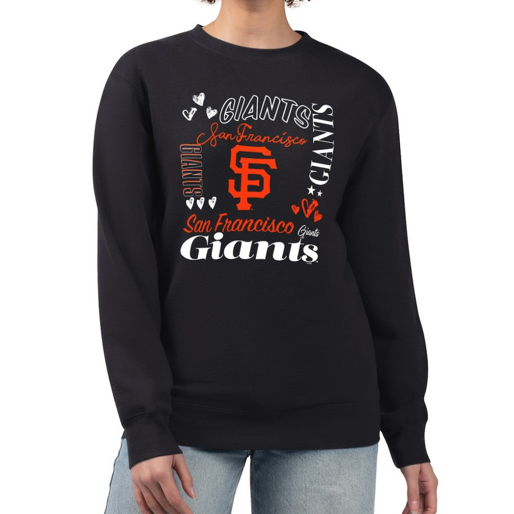 San Francisco Giants G-III 4Her by Carl Banks Women's Collage Team Graphic Fleece Pullover Hoodie Sale