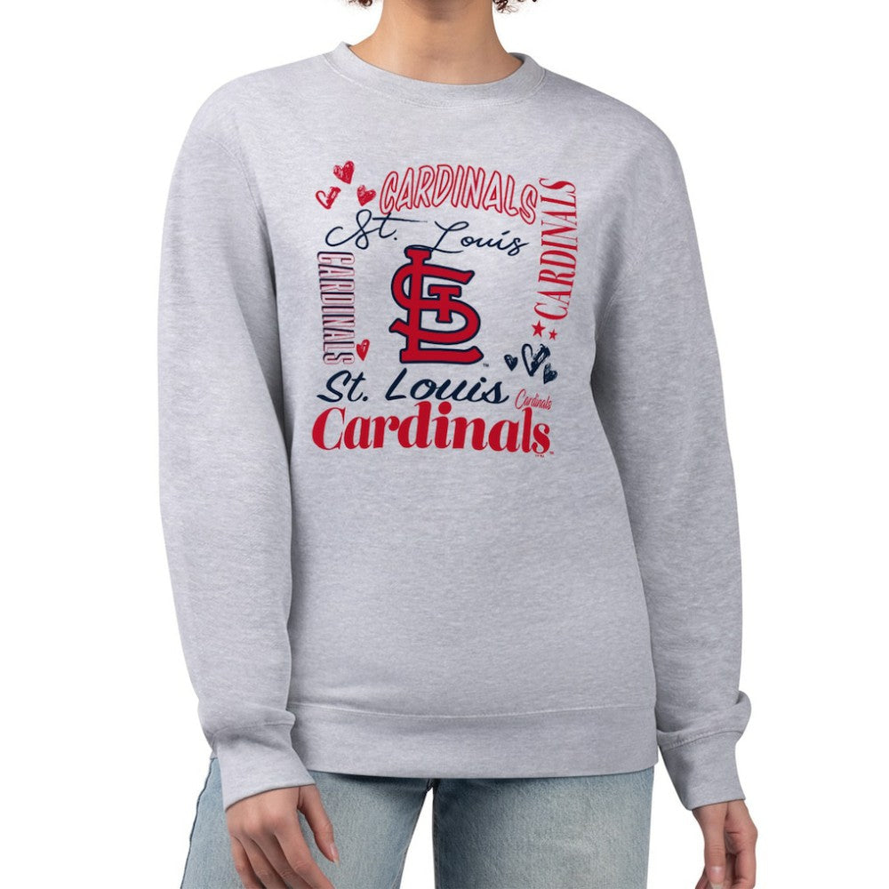 St. Louis Cardinals G-III 4Her by Carl Banks Women's Collage Team Graphic Fleece Pullover Hoodie discount