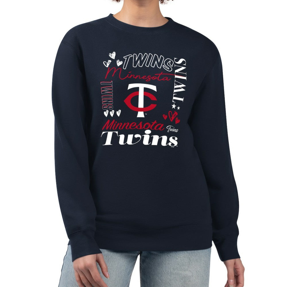 Minnesota Twins G-III 4Her by Carl Banks Women's Collage Team Graphic Fleece Pullover Hoodie discount