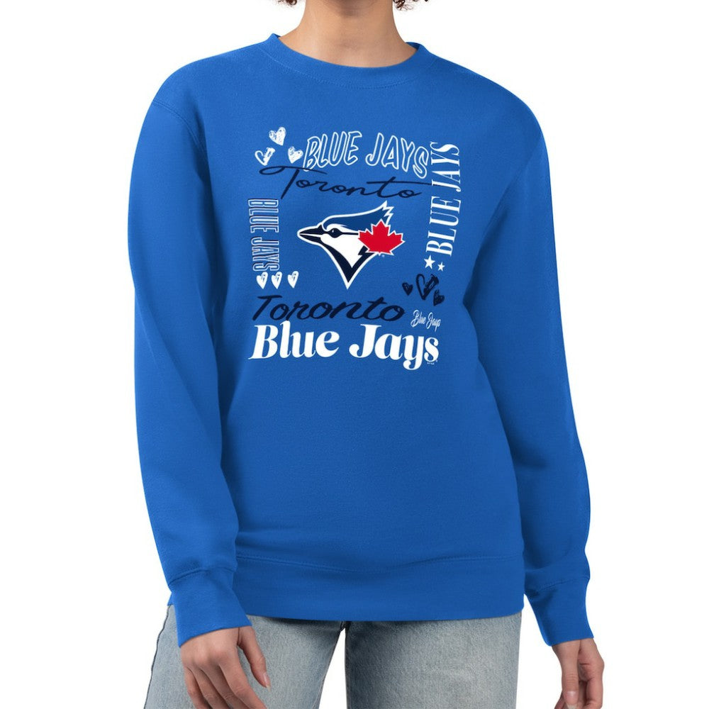 Toronto Blue Jays G-III 4Her by Carl Banks Women's Collage Team Graphic Fleece Pullover Hoodie Near Me