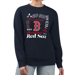 Boston Red Sox G-III 4Her by Carl Banks Women's Collage Team Graphic Fleece Pullover Hoodie for sale