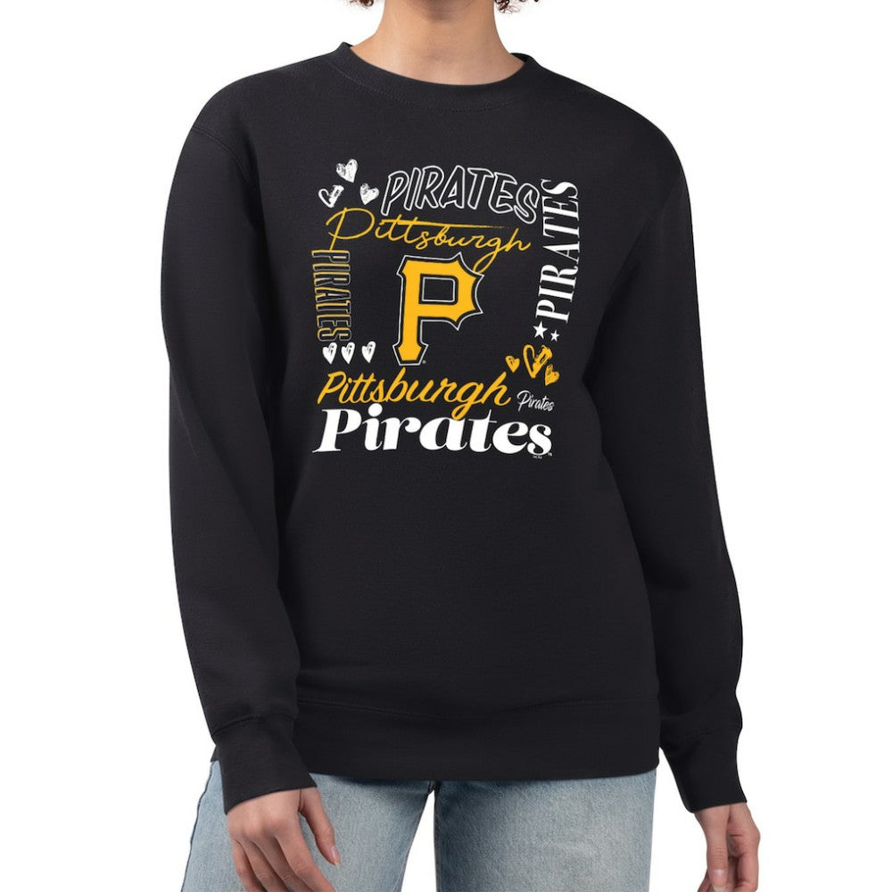 Pittsburgh Pirates G-III 4Her by Carl Banks Women's Collage Team Graphic Fleece Pullover Hoodie Sale