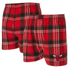 NBA - Chicago Bulls Concepts Sport Region Flannel Boxer Short - Red