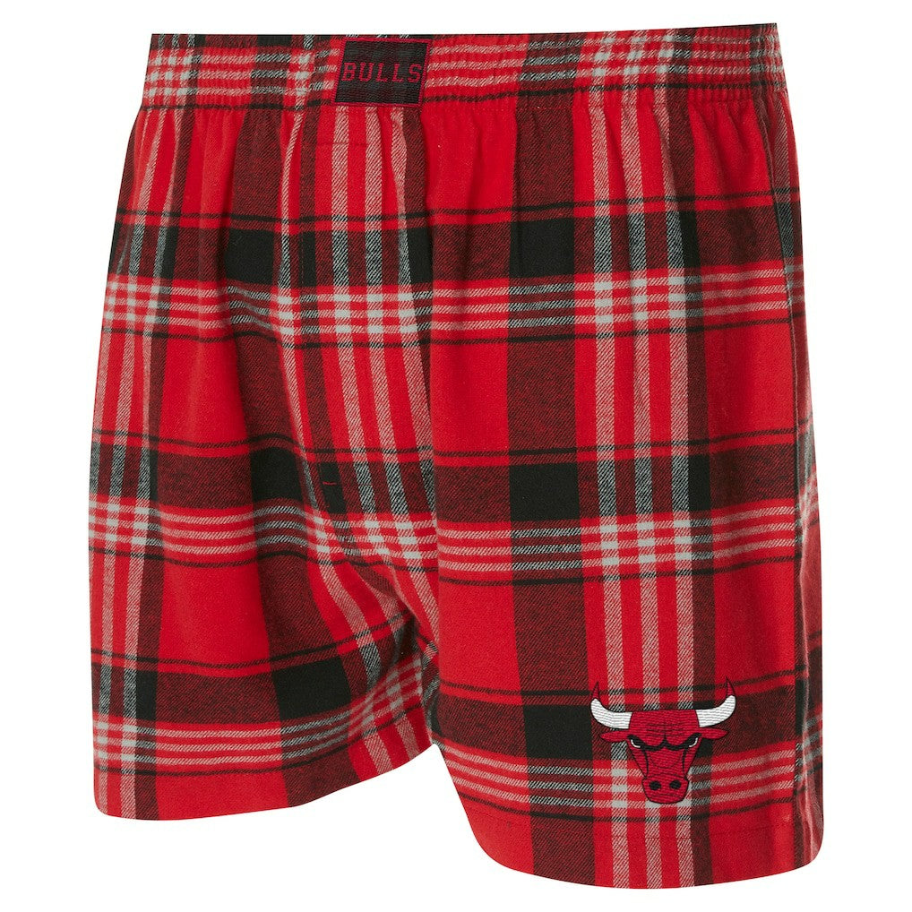 NBA - Chicago Bulls Concepts Sport Region Flannel Boxer Short - Red