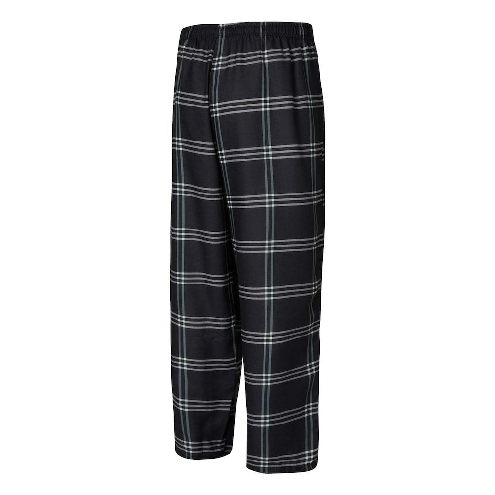 NBA - Brooklyn Nets Concepts Sport Petition Long Sleeve Top and Plaid Pant Set - Black/Gray