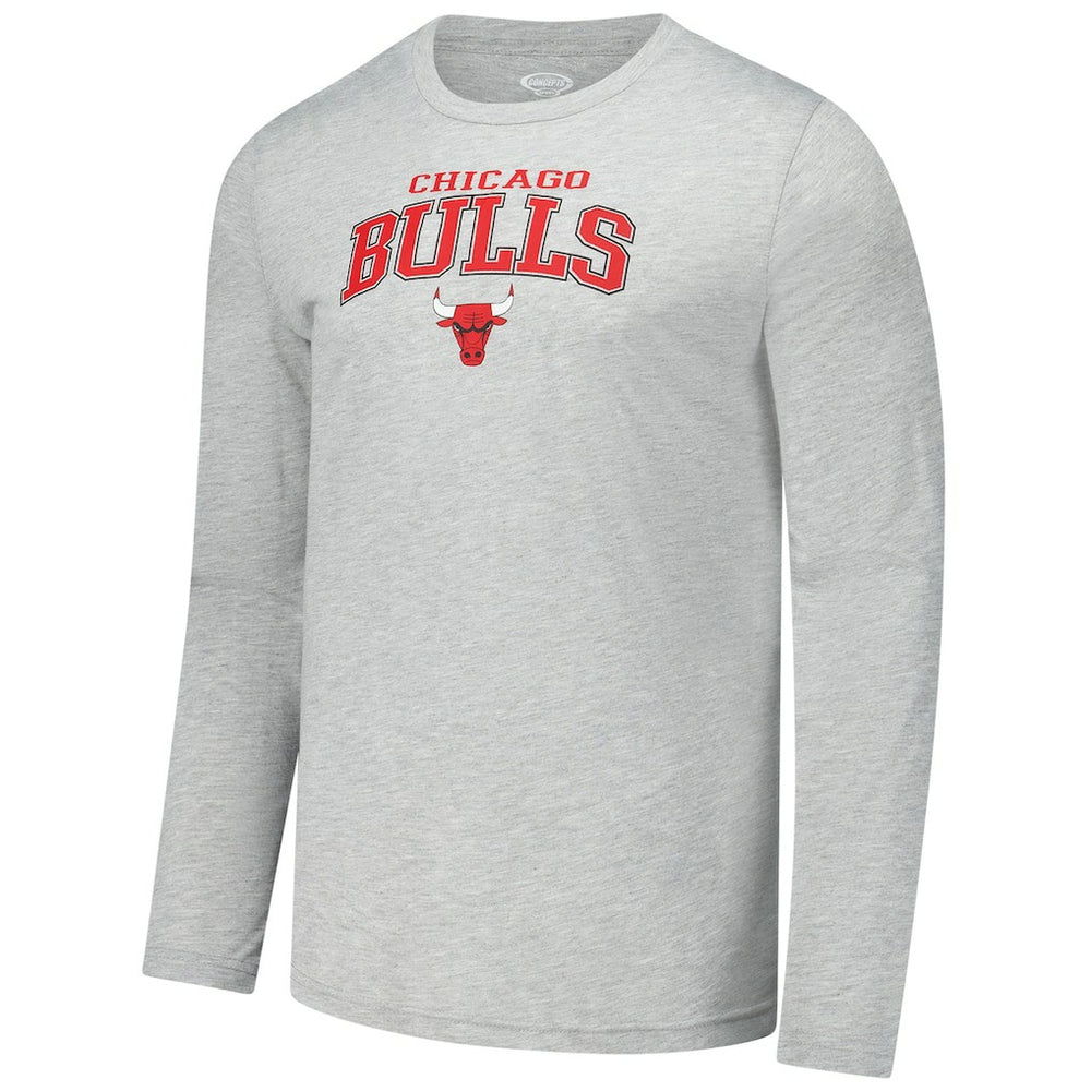 NBA - Chicago Bulls Concepts Sport Petition Long Sleeve Top and Plaid Pant Set - Red