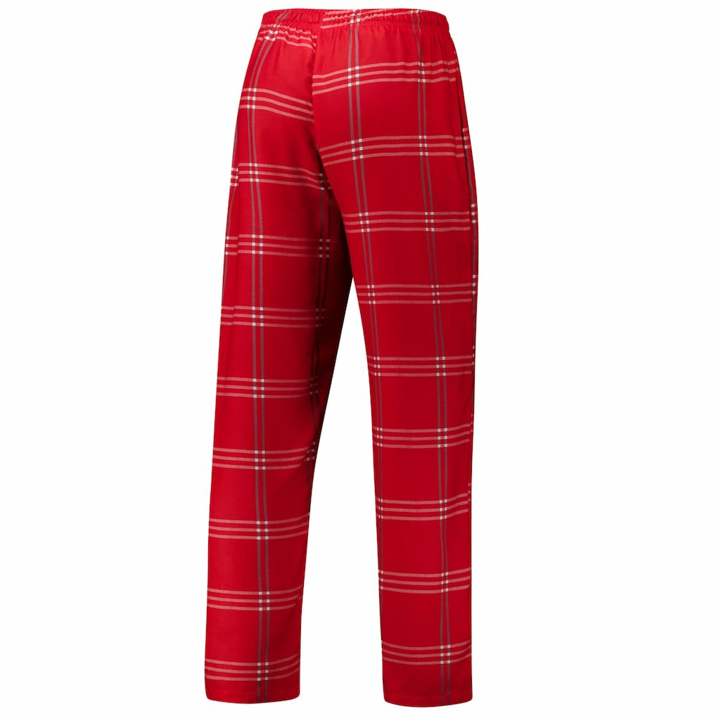 NBA - Chicago Bulls Concepts Sport Petition Long Sleeve Top and Plaid Pant Set - Red