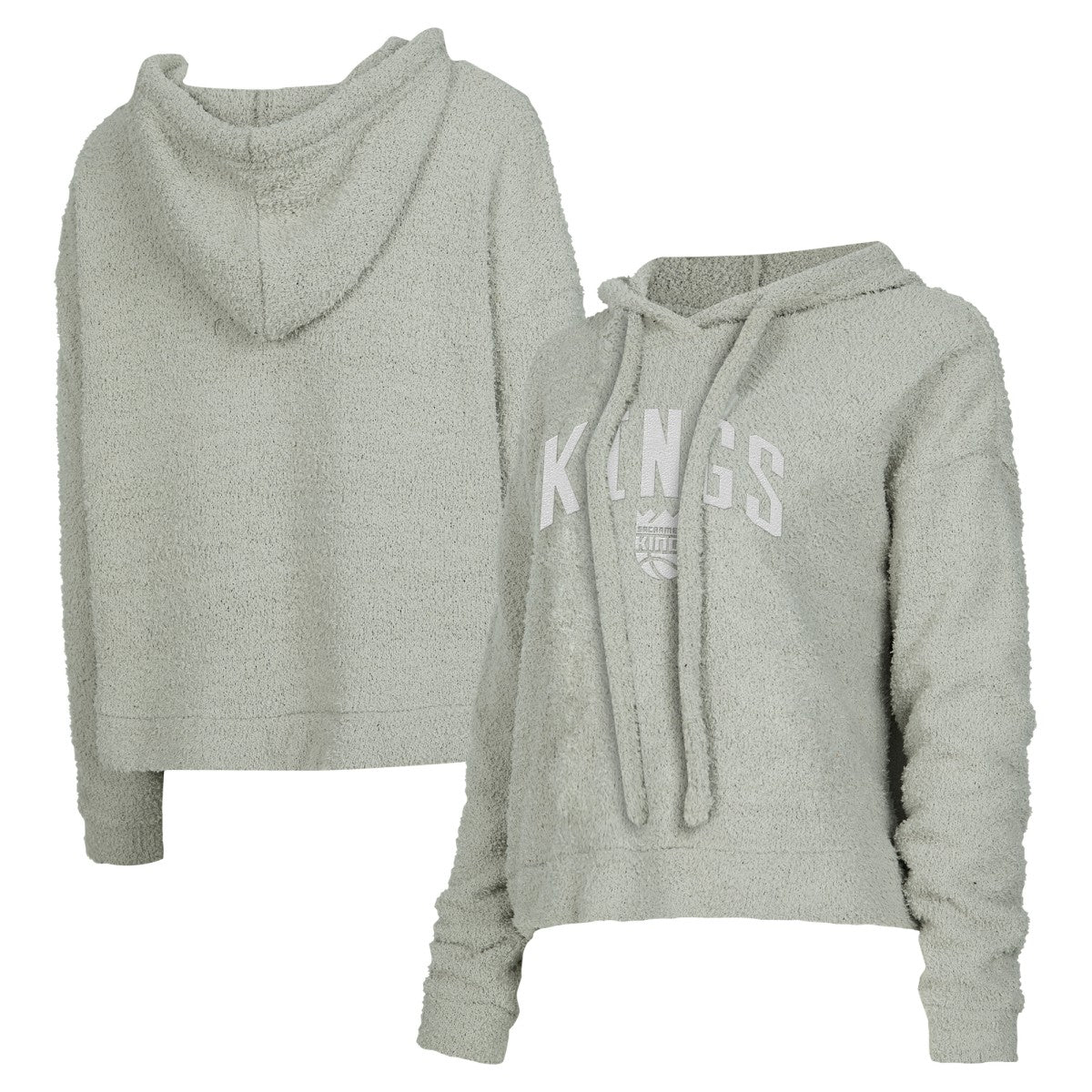 NBA - Sacramento Kings Concepts Sport Women's Ventura Comfy Pullover Hoodie - Gray