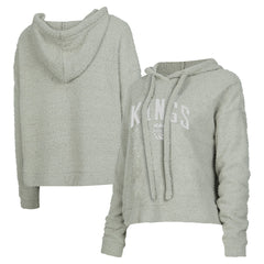 NBA - Sacramento Kings Concepts Sport Women's Ventura Comfy Pullover Hoodie - Gray