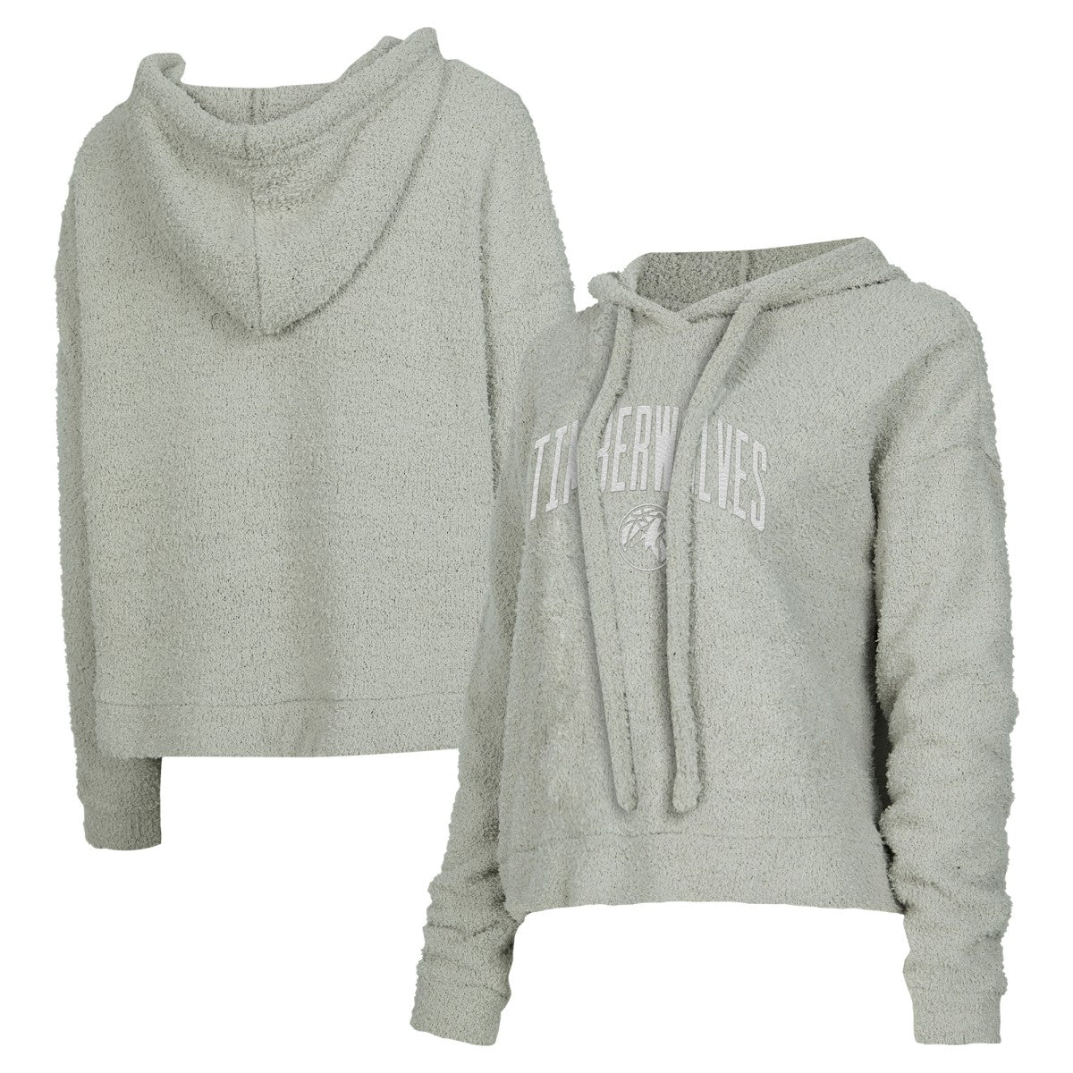 NBA - Minnesota Timberwolves Concepts Sport Women's Ventura Comfy Pullover Hoodie - Gray