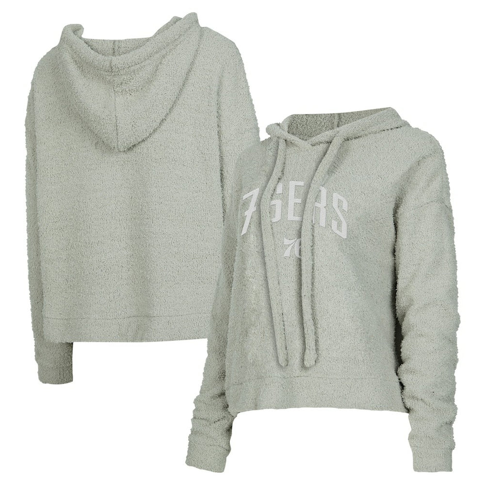 NBA - Philadelphia 76ers Concepts Sport Women's Ventura Comfy Pullover Hoodie - Gray