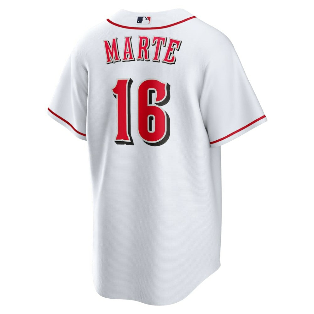 Noelvi Marte Cincinnati Reds Nike Home Replica Jersey - White | MLB Jerseys
