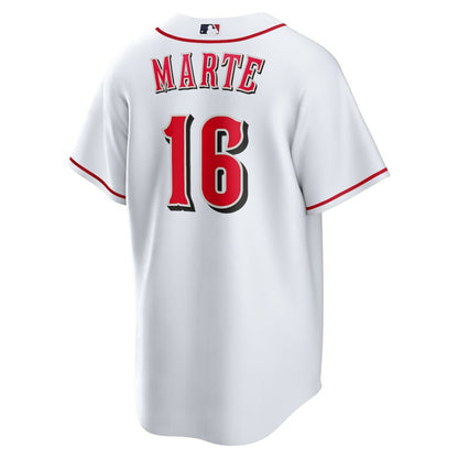 Noelvi Marte Cincinnati Reds Nike Home Replica Jersey - White | MLB Jerseys
