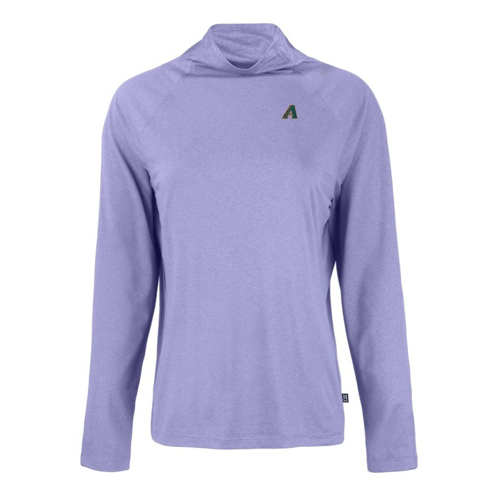 Arizona Diamondbacks Cutter & Buck Women's Cooperstown Collection Coastline Epic Comfort Eco Recycled Funnel Neck Raglan Pullover Top discount