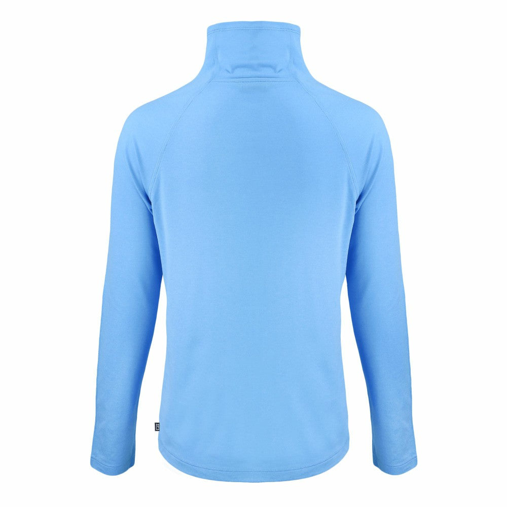 Kansas City Royals Cutter & Buck Women's City Connect Coastline Epic Comfort Eco Recycled Funnel Neck Raglan Pullover Top discount
