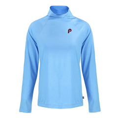 Philadelphia Phillies Cutter & Buck Women's Cooperstown Collection Coastline Epic Comfort Eco Recycled Funnel Neck Raglan Pullover Top On Sale