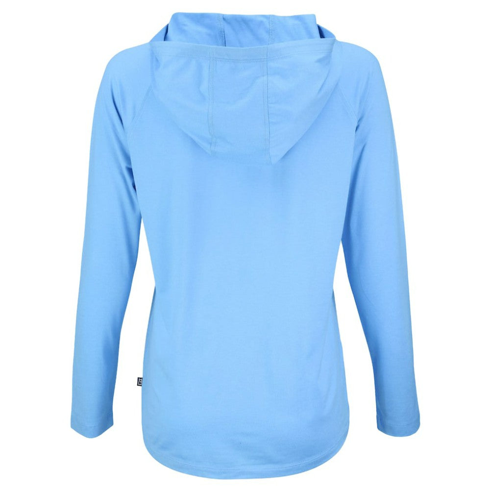 Atlanta Braves Cutter & Buck Women's  Coastline Epic Comfort Eco Recycled Hoodie Raglan Long Sleeve T-Shirt discount