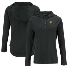 Pittsburgh Pirates Cutter & Buck Women's  Coastline Epic Comfort Eco Recycled Hoodie Raglan Long Sleeve T-Shirt Online