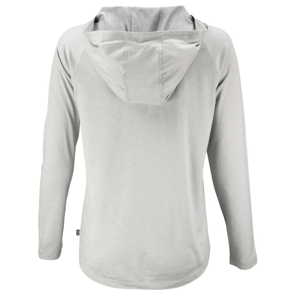 San Diego Padres Cutter & Buck Women's  Coastline Epic Comfort Eco Recycled Hoodie Raglan Long Sleeve T-Shirt Online