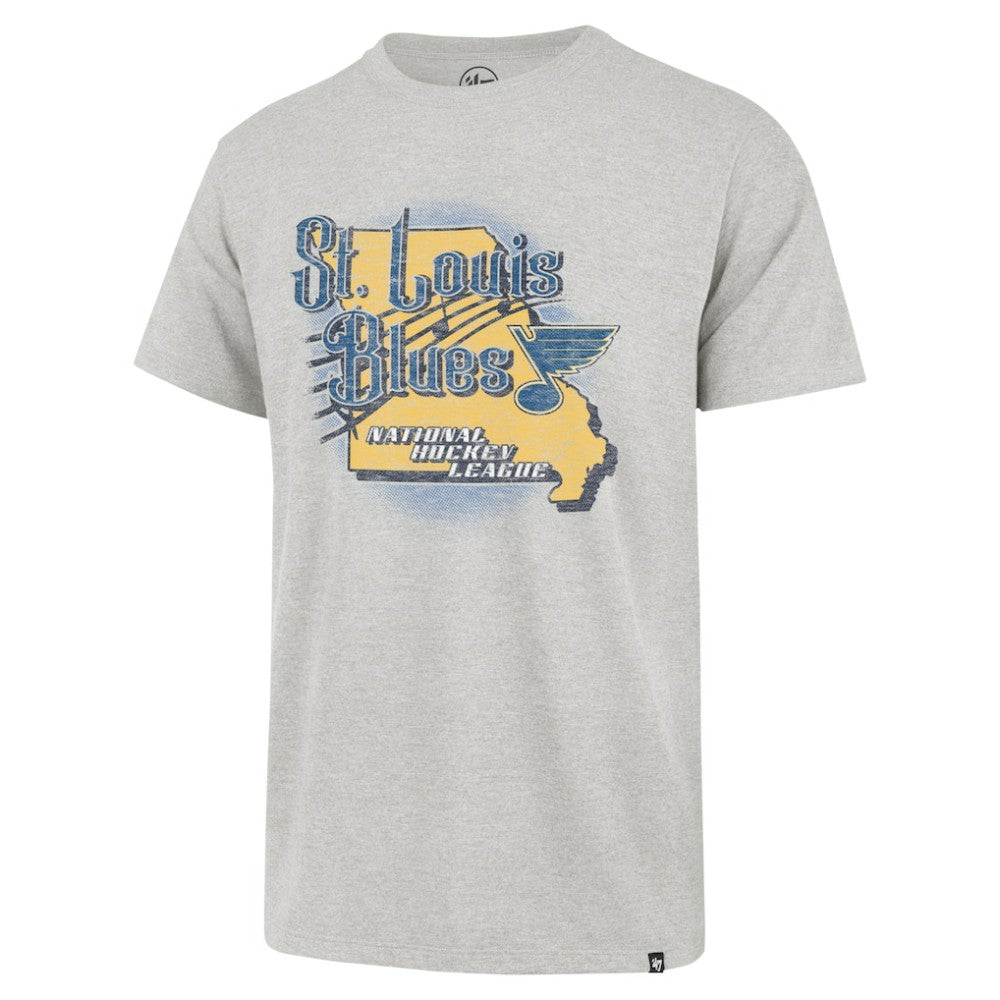 St. Louis Blues - '47 Regional Localized Franklin T-Shirt Gray