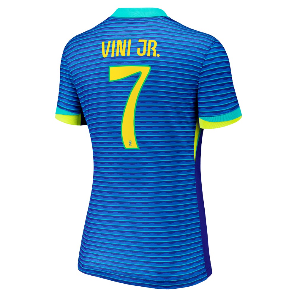 Nike Vini Jr. Brazil National Team Women's 2024 Away Replica Jerseys - Blue