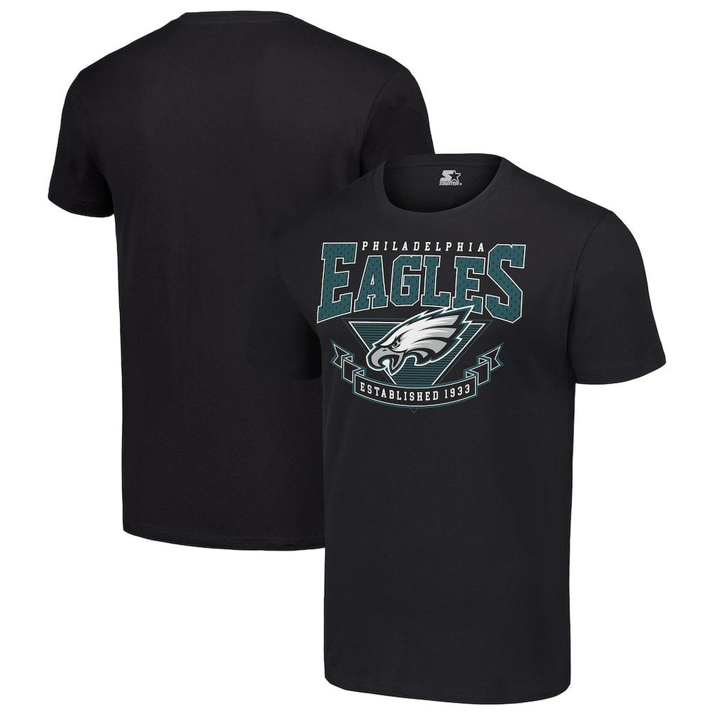 Philadelphia Eagles Starter 80s Inspired Team Logo T-Shirt Black - NFL