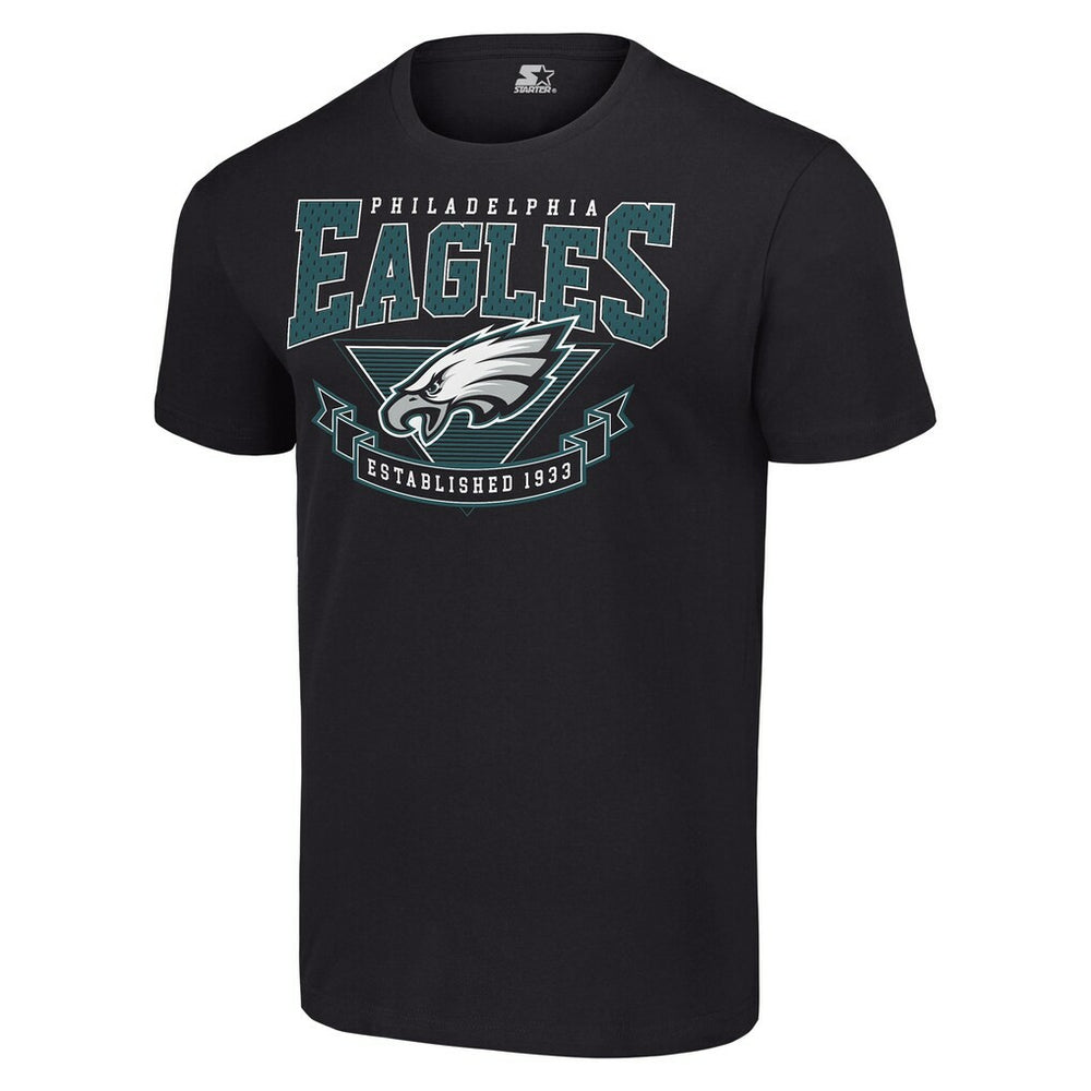 Philadelphia Eagles Starter 80s Inspired Team Logo T-Shirt Black - NFL