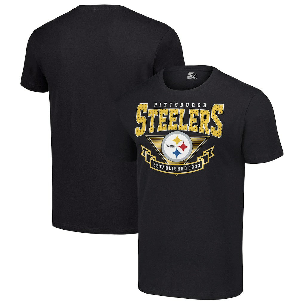 Pittsburgh Steelers Starter 80s Inspired Team Logo T-Shirt Black - NFL