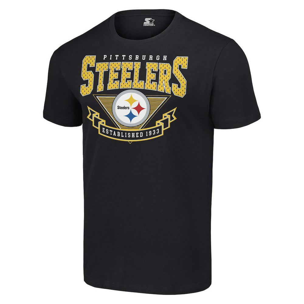 Pittsburgh Steelers Starter 80s Inspired Team Logo T-Shirt Black - NFL