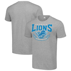 Detroit Lions Starter 80s Inspired Team Logo T-Shirt Heather Gray - NFL