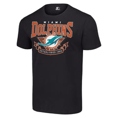 Miami Dolphins Starter 80s Inspired Team Logo T-Shirt Black - NFL
