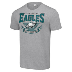 Philadelphia Eagles Starter 80s Inspired Team Logo T-Shirt Heather Gray - NFL