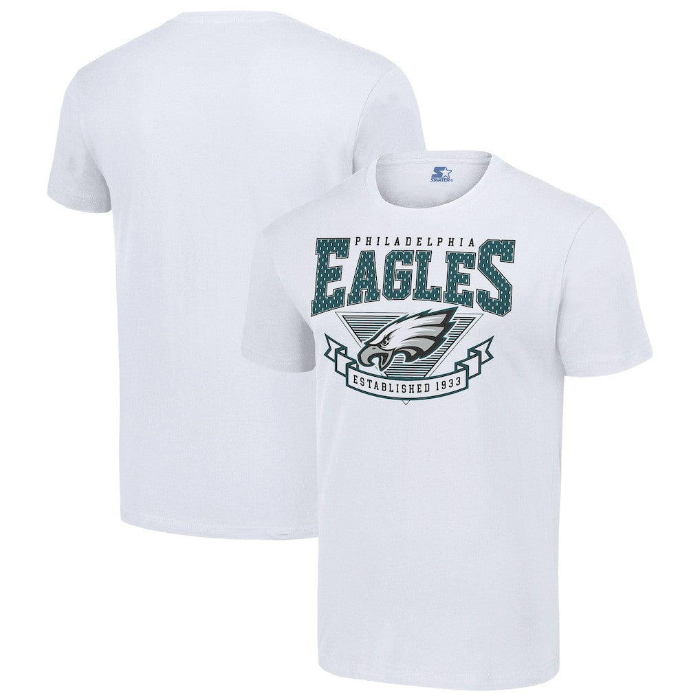 Philadelphia Eagles Starter 80s Inspired Team Logo T-Shirt White - NFL