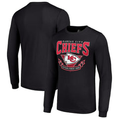 Kansas City Chiefs Starter '80s Inspired Team Logo Long Sleeve T-Shirt Black - NFL