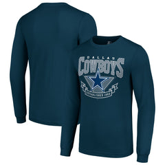 Dallas Cowboys Starter '80s Inspired Team Logo Long Sleeve T-Shirt Navy - NFL