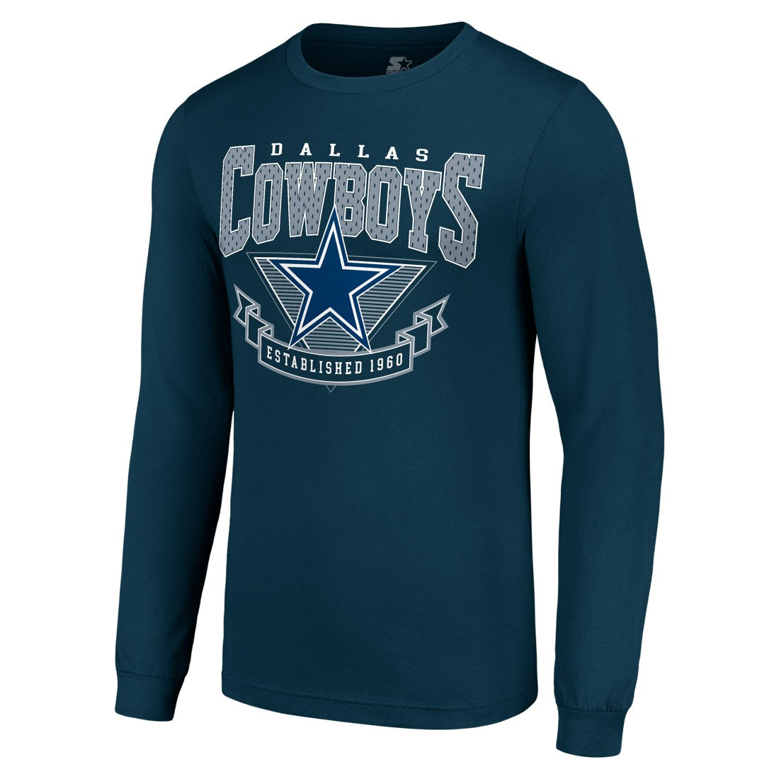Dallas Cowboys Starter '80s Inspired Team Logo Long Sleeve T-Shirt Navy - NFL