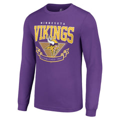 Minnesota Vikings Starter '80s Inspired Team Logo Long Sleeve T-Shirt Purple - NFL