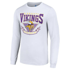 Minnesota Vikings Starter '80s Inspired Team Logo Long Sleeve T-Shirt White - NFL
